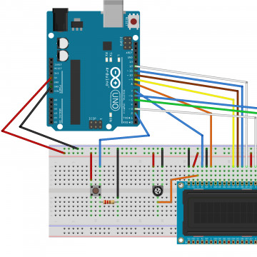 LCD kijelzős számláló Arduinoval - tananyag részletes leírása